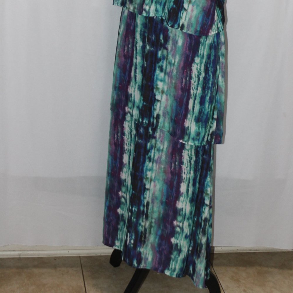 Mossimo Three Tier Strappy Fully Lined Maxi Dress - Picture 6 of 16